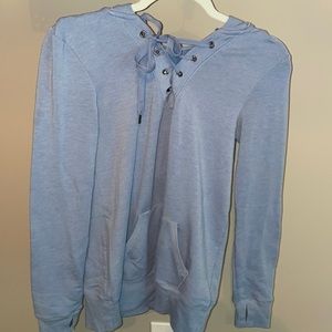 Lace up hoodie